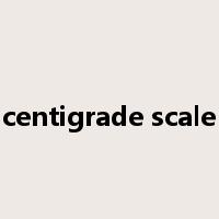 centigrade scale是什么意思