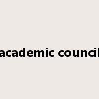 academic council是什么意思