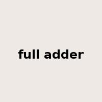 full adder是什么意思