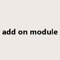 add on module是什么意思