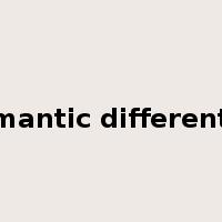 semantic differential是什么意思