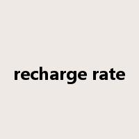 recharge rate是什么意思