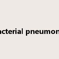 bacterial pneumonia是什么意思