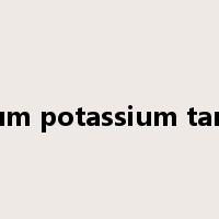sodium potassium tartrate是什么意思