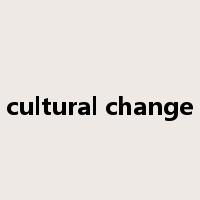 cultural change是什么意思