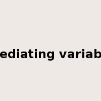 mediating variable是什么意思