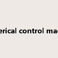 numerical control machine是什么意思