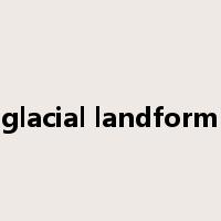 glacial landform是什么意思