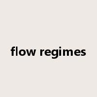 flow regimes是什么意思