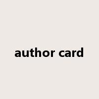 author card是什么意思