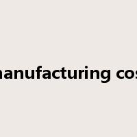 manufacturing cost是什么意思