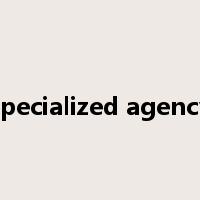 specialized agency是什么意思