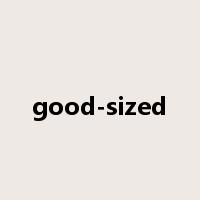 good-sized是什么意思