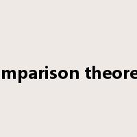comparison theorem是什么意思