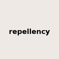 repellency是什么意思