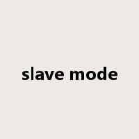 slave mode是什么意思