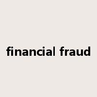 financial fraud是什么意思