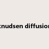 knudsen diffusion是什么意思