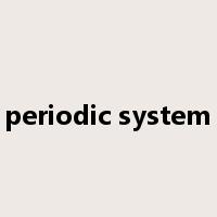 periodic system是什么意思