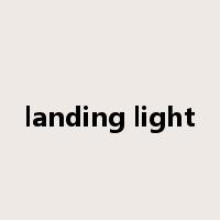 landing light是什么意思