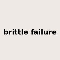brittle failure是什么意思