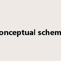conceptual scheme是什么意思