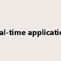 real-time application是什么意思
