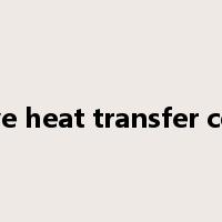 convective heat transfer coefficient是什么意思