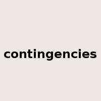 contingencies是什么意思