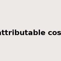 attributable cost是什么意思