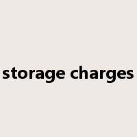 storage charges是什么意思