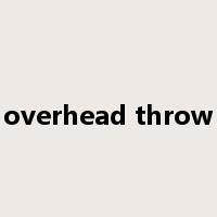 overhead throw是什么意思