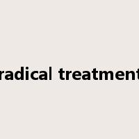 radical treatment是什么意思
