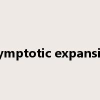 asymptotic expansion是什么意思