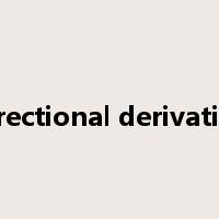 directional derivative是什么意思
