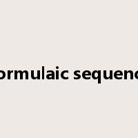 Formulaic sequence是什么意思