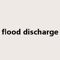 flood discharge是什么意思