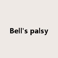 Bell's palsy是什么意思