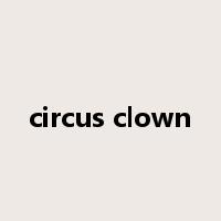 circus clown是什么意思