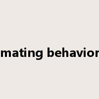 mating behavior是什么意思