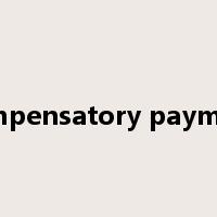 compensatory payment是什么意思