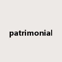 patrimonial是什么意思