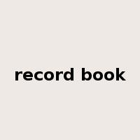 record book是什么意思