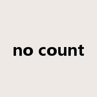 no count是什么意思