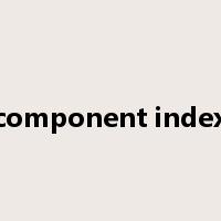 component index是什么意思