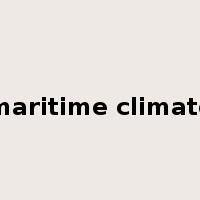maritime climate是什么意思
