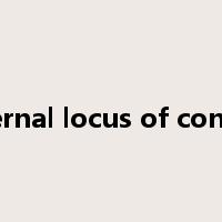 internal locus of control是什么意思