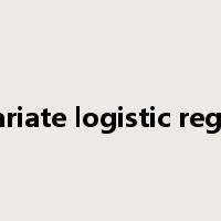 multivariate logistic regression是什么意思
