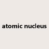 atomic nucleus是什么意思