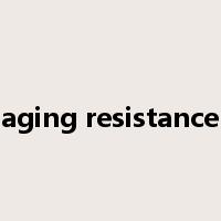 aging resistance是什么意思